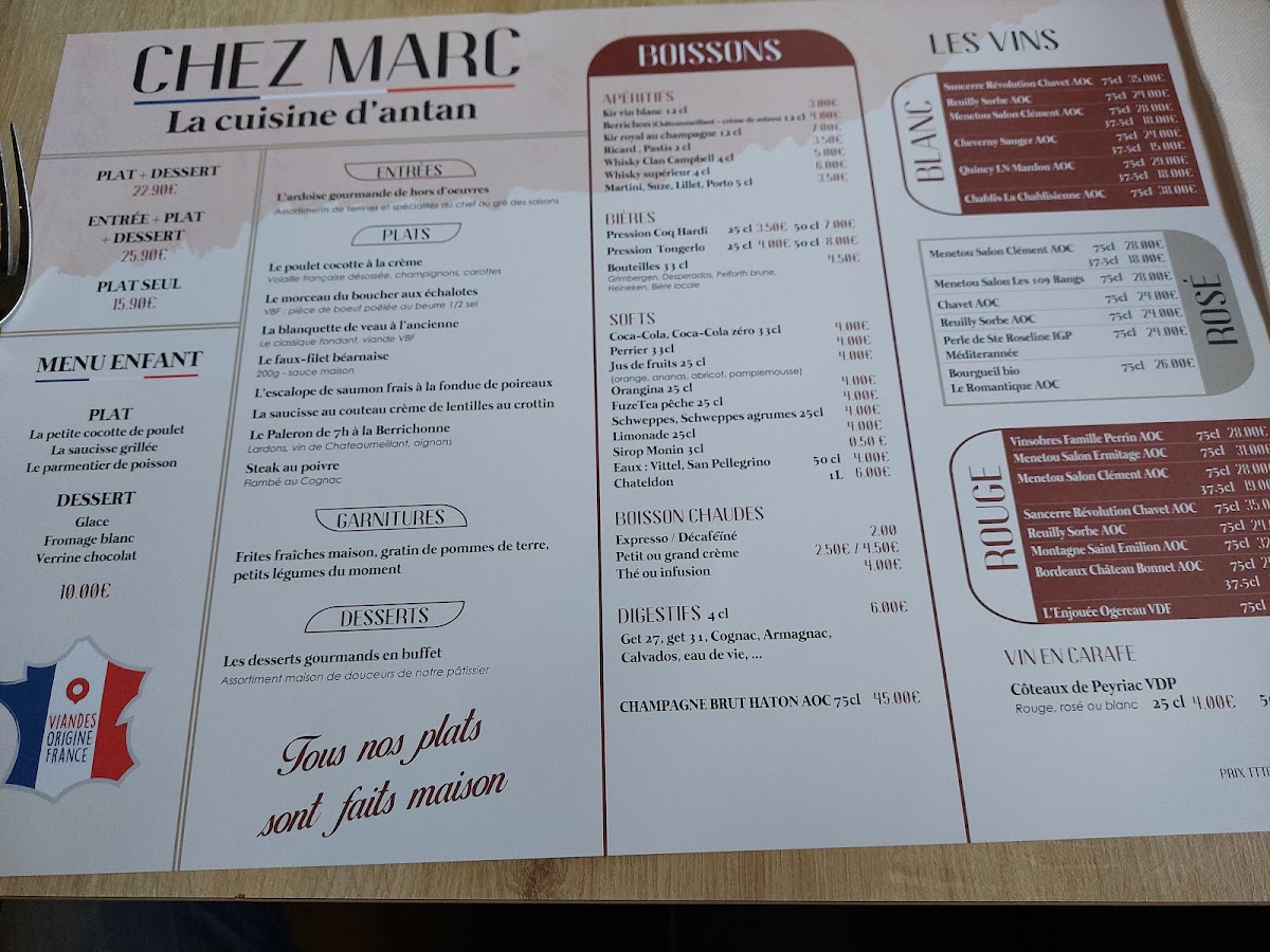 Menu Chez Marc-7